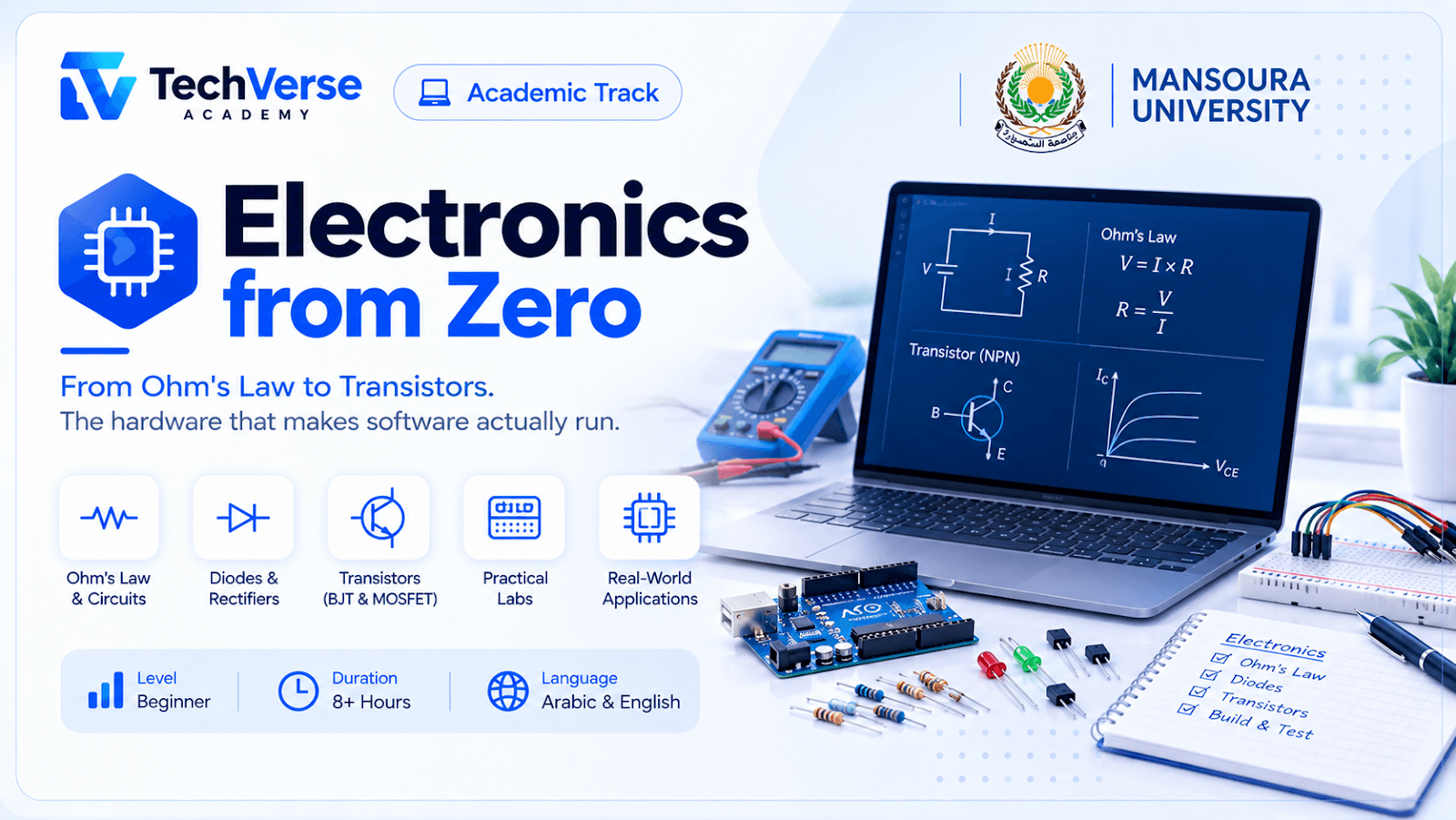 Electronics Basics & Electrical Circuits | Mansura University