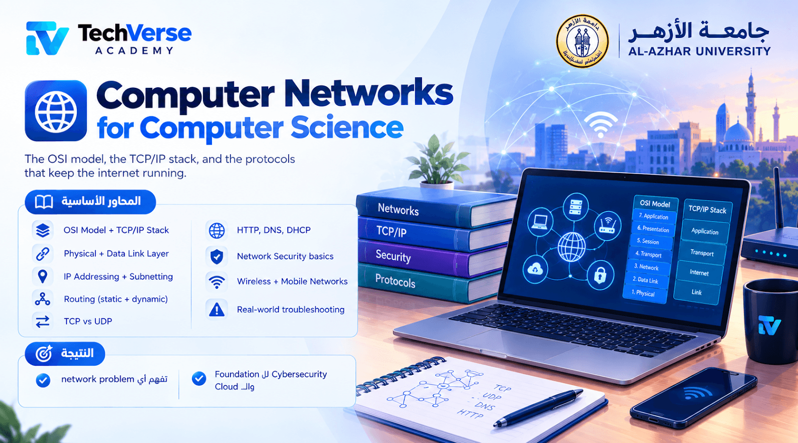  Computer Networks | alazhar | شبكات الحاسوب 